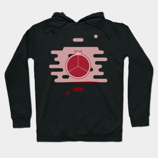 Pomegranate in splashes of juice Hoodie